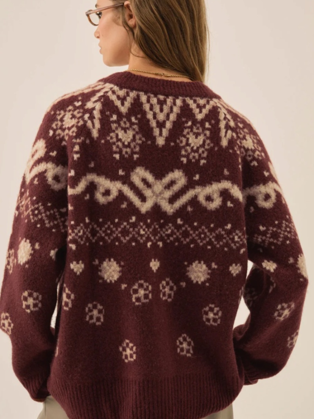 For Love and Lemons Arabella Intarsia Cardigan - NWT - Picture 2 of 2